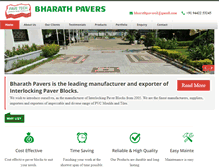 Tablet Screenshot of bharathpavers.com